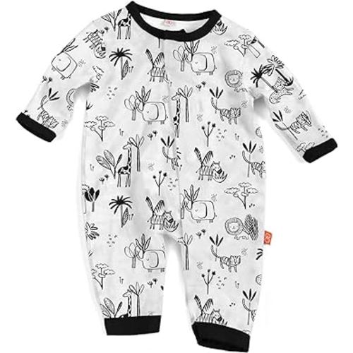 Magnetic Me Easy-Close Modal Coverall Jumpsuit You Had Me at Animal Safari 0-3 Months