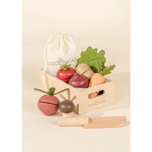 Wooden Vegetables Playset