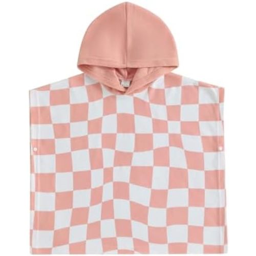 Baby Girls Boys Hooded Terry Beach Swimsuit Cover Up Toddler Baby Pool Bath Poncho Cloak Bathing Suit Cover-Up