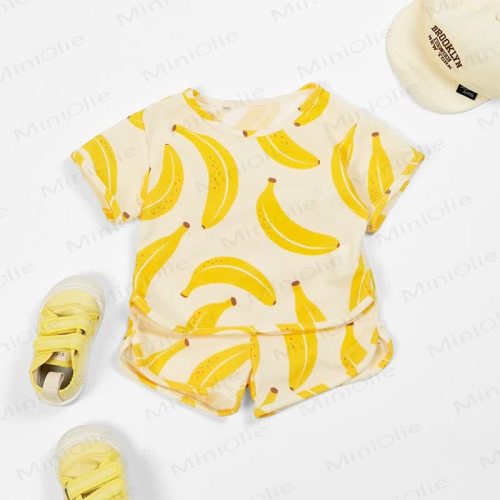 Baby Banana Yellow Waffle 2-piece Set