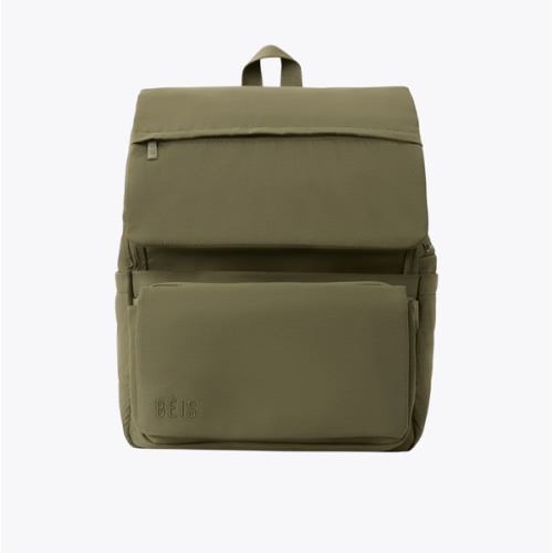 BÉIS 'The Ultimate Diaper Backpack' in Olive - Green Backpack Diaper Bag