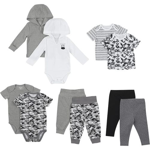 Hanes Baby 10-Piece Flexy Warm Weather Wardrobe Set