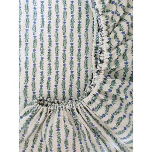 cottage stripe Crib Sheet Fitted Crib Sheet vine Green Nursery Changing Pad Cover Mini Crib Sheets Bloom Alma Mini Cot Sheets sage blue
