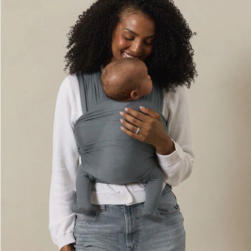 Solly Baby Wrap, Buttery-Soft Baby Carrier Newborn to Toddler 8-25 Lbs., Lightweight & Hands-Free Infant Sling Wrap, Breathable Summer Carrier, Baby Wearing & Postpartum Essential, New Mom Gift, Black