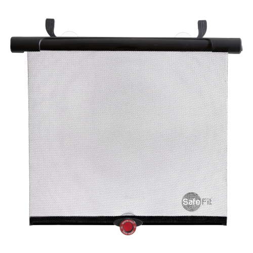 SafeFit SafeTemp Xtra-Wide Roller Baby Car Shade, Fits Most Vehicles, Gray