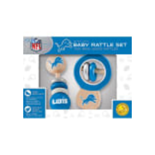 Detroit Lions 2 Pack Baby Rattle - Blue