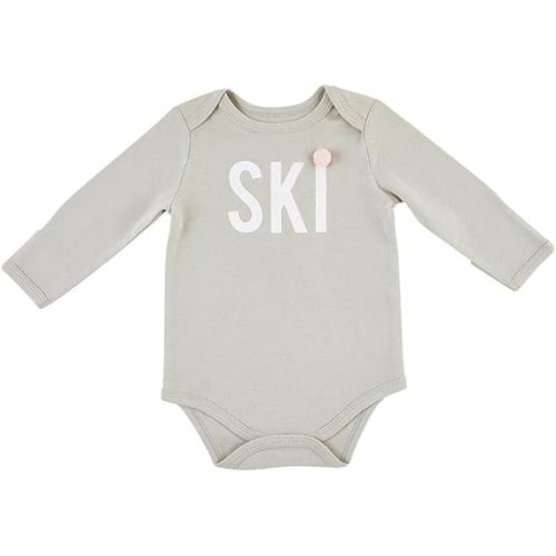 Stephan Baby baby-girls Av2023-stephan Baby Snap Suit Long Sleeve Cotton Infant Bodysuit With Snap Closure Months Ski-dcfaf9ff