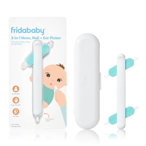 FridaBaby 3-in-1 Nose, Nail + Ear Picker by Frida Baby the Makers of NoseFrida the SnotSucker, Safely Clean Baby's Boogers, Ear Wax & More