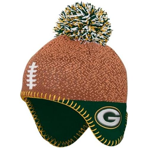 Infant NFL Football Head Knit Hat with Pom
