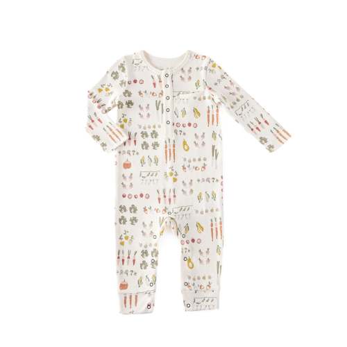 Henley Romper - Veggie Patch