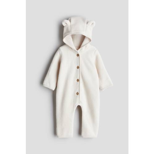 HOODED FLEECE JUMPSUIT