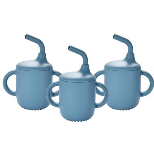 CHILDLIKE BEHAVIOR Mini Mushie Sippy Cup - Dark Blue