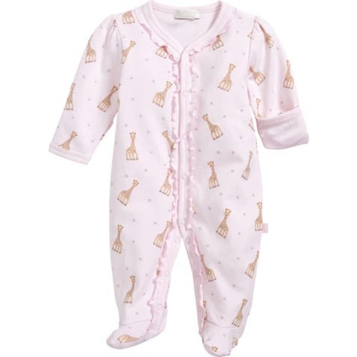 x Sophie la Girafe Print Footie, 3-6M