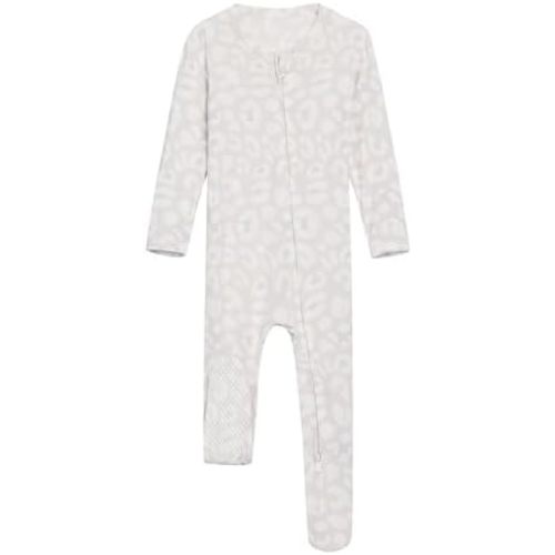 Baby Rompers Boys Girls Footed Pajamas Unisex Long Sleeve Zipper Romper Footie for Newborn Infants
