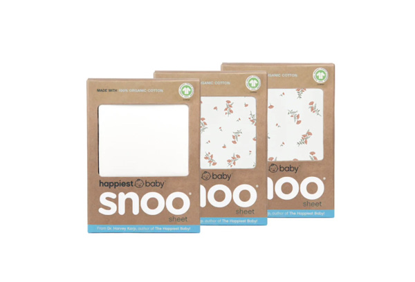 100% Organic Cotton Baby Bassinet Sheets for SNOO