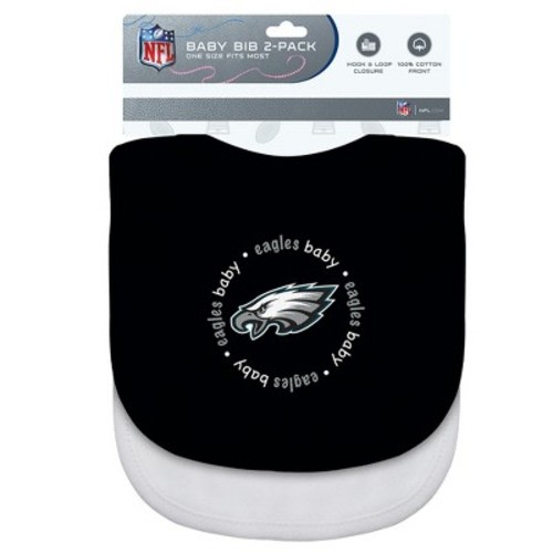 Baby Fanatic Officially Licensed Unisex Baby Bibs 2 Pack - Nfl Philadelphia Eagles