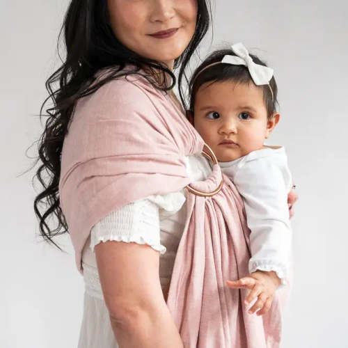 Blush Pink Ring Sling | hope&plum Baby Carrier
