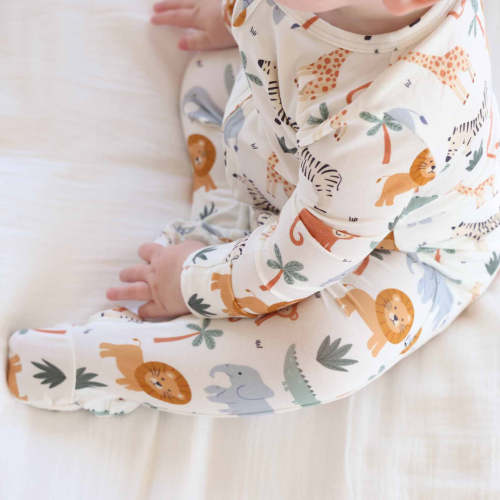 Safari Snuggles Zipper Footie