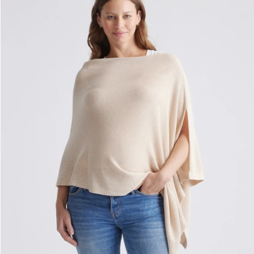 Lightweight Cotton Cashmere Nursing Shawl