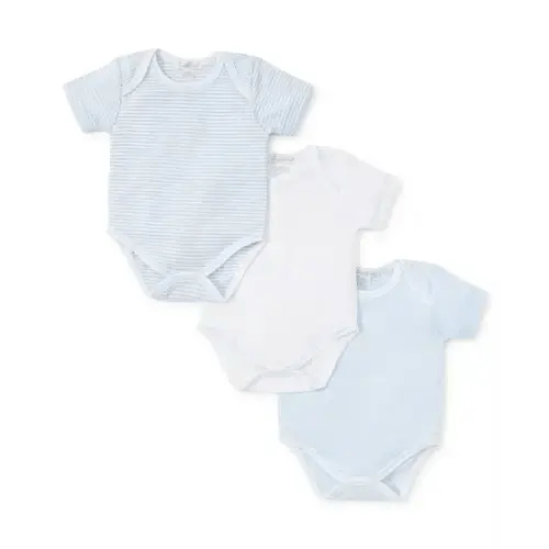 Simples Stripes Blue 3 Pack Bodysuit Set