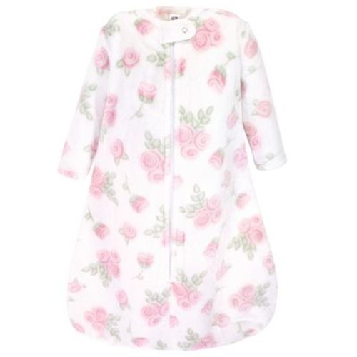 Hudson Baby Infant Plush Sleeping Bag, Sack, Blanket, Pink Rose, Size: 0-6 months