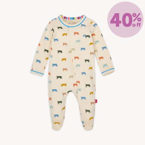 le tigre organic cotton magnetic parent favorite footie – Magnetic Me