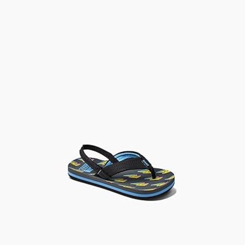 REEF Little Ahi Unisex-Child Beach Flip Flop, Soft Cushion Footbed, Water Friendly, Backstrap