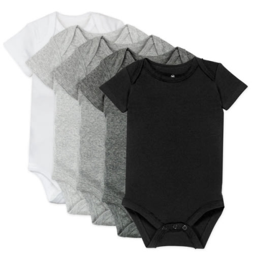 5-Pack Organic Cotton Short Sleeve Bodysuits | Honest Baby Clothing