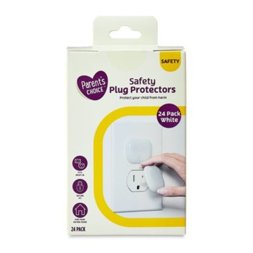 Parent's Choice Plug Protectors, White, 24 Pack