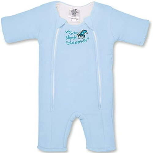 Baby Merlin's Magic Sleepsuit - Microfleece Baby Transition Swaddle - Baby Sleep Suit - Blue - 3-6 Months