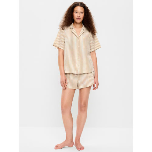 Poplin Pajama Short Set