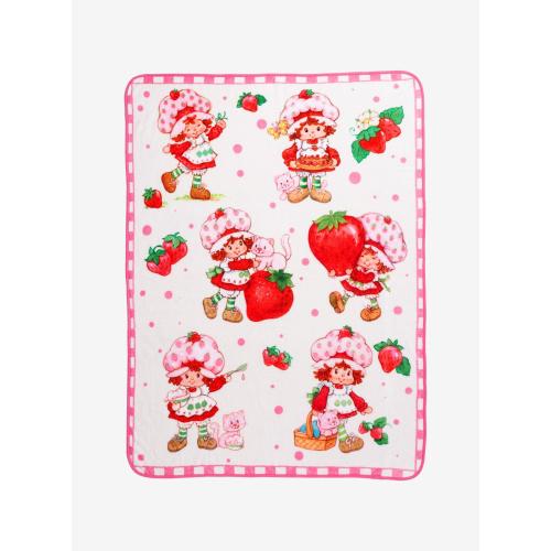 Strawberry Shortcake Multi Portrait Fleece Throw - BoxLunch Exclusive