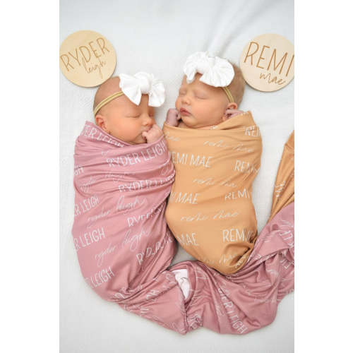 Personalized Baby Name Swaddle Blanket | Caden Lane