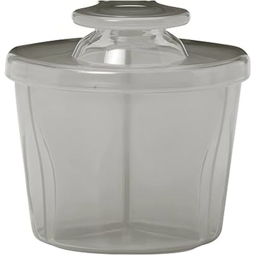 Dr. Brown's Baby Formula Dispenser with Snap-On Lid for On-the-Go Feedings,Milk Powder Dispenser for Traveling with Infant,Gray