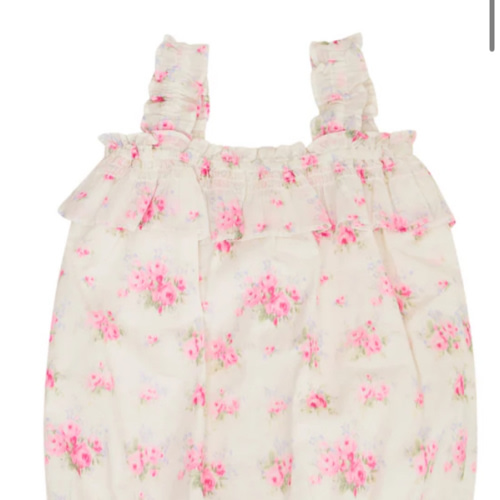 Loveshackfancy Baby Nadiana Cotton Floral Pinafore