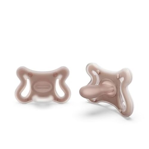 Suavinex Zero Zero Silicone Baby Pacifier w/SX Pro Physiological Pacifier Nipple (0-6M), 2Pk, Deep
