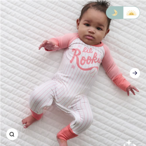 Pink Lil Rookie Crescent Zippy - Little Sleepies