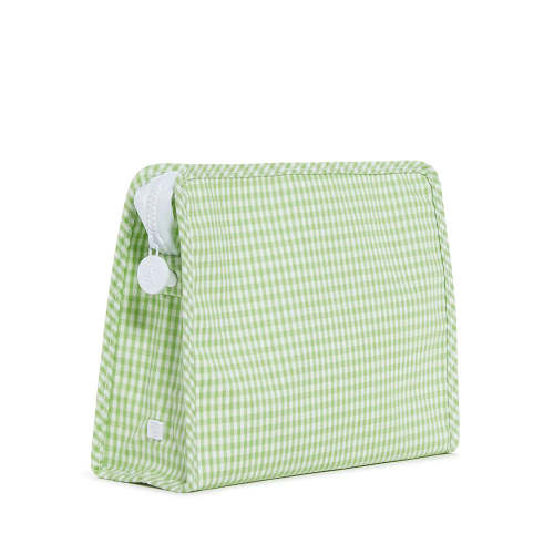 Roadie Large Zip Pouch Gingham Leaf2 by TRVL Design | Lila & Hayes