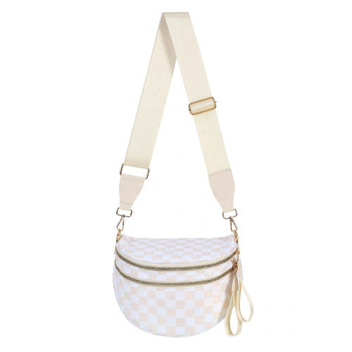 GoFree - The Roomiest Bum Bag – Emmafy - Checkered Beige