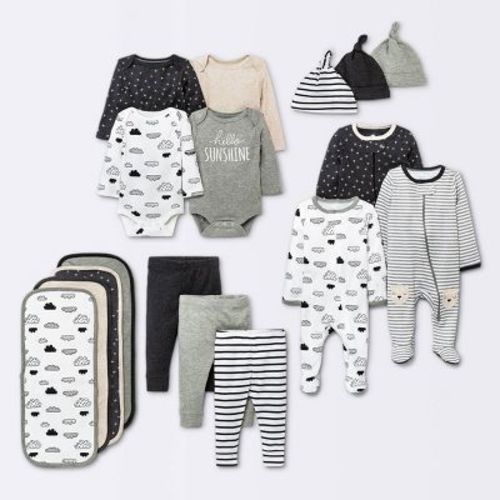 Baby Layette Set - Cloud Island™ Black/white