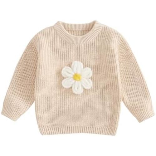 Baby Girl Sweater Toddler Infant Newborn Kids Warm Knit Crewneck Sweatshirt Pullover Fall Winter Clothes Outfits