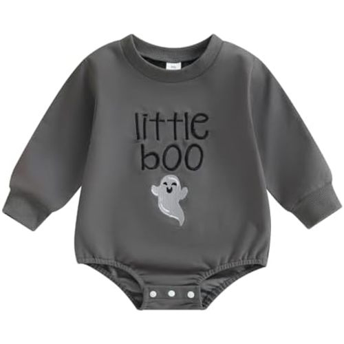 Halloween Newborn Baby Girl Boy Clothes Pumpkin Print Sweatshirt Romper Infant Long Sleeve Fall Winter Outfit