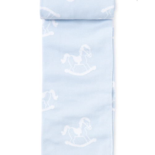 Blue Rocker Knit Novelty Blanket