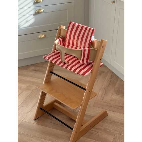 Raspberry Ripple Cushion For Stokke Tripp Trap | Waterproof And Wipeable 2 in 1 Cushion