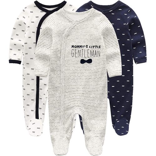 Kiddiezoom Baby and Toddler Boys'Snug Fit Footed One-Piece Romper Jumpsuit Cotton Cotton Footed Outfit