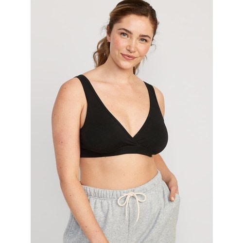 Maternity Cross-Front Cotton Nursing Bralette