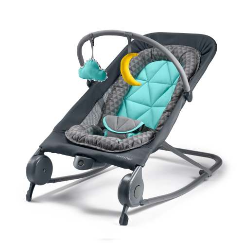 Summer Infant 2-in-1 Bouncer & Rocker Duo - Gray and Teal