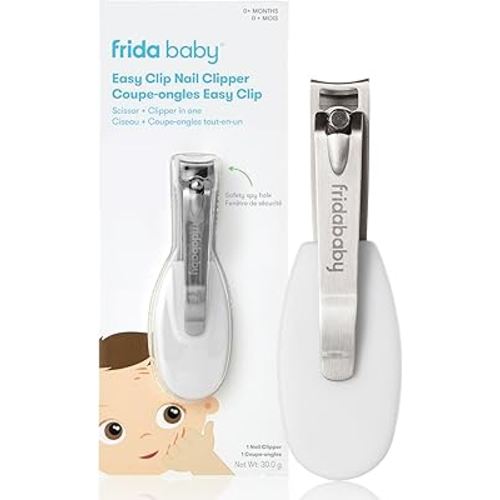 Frida Baby NailFrida The SnipperClipper, Baby Nail Clipper, Infant Nail Clipper for Baby with Safety Spyhole, for Newborns and up