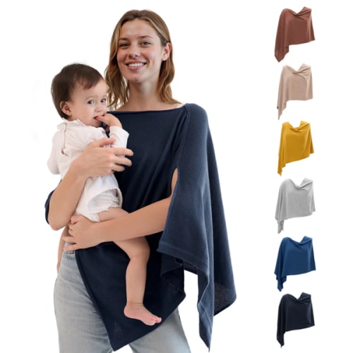 Momcozy Nursing Cover - Soft, Breathable, Privacy Poncho