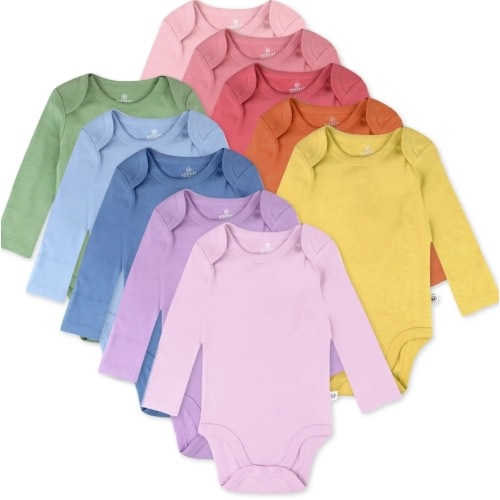 10-Pack Organic Cotton Long Sleeve Bodysuits | Honest Baby Clothing
